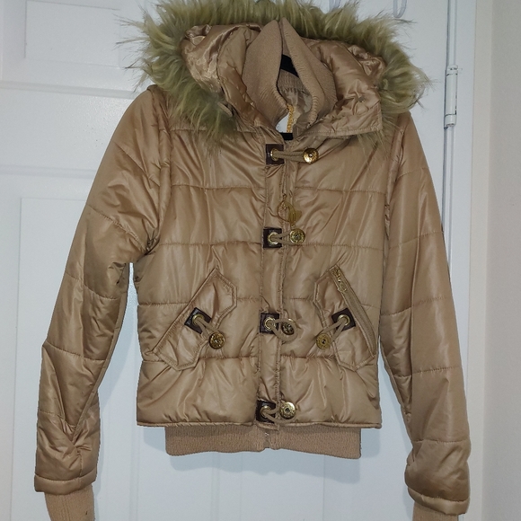 BABY PHAT GOLD PUFFER BOMBER SIZE JACKET Y2K - Picture 15 of 16